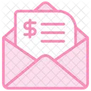 Invoice Mail Duotone Line Icon Icon