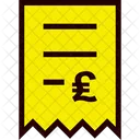 Invoice Pound  Icon
