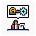 Invoice Processing Office Icon