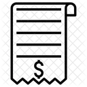 청구서 영수증 청구서 영수증 지불 영수증 아이콘