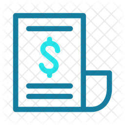 Invoice Receipt Icon - Download in Dualtone Style