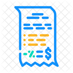 Invoice Receipt Icon - Download in Dualtone Style