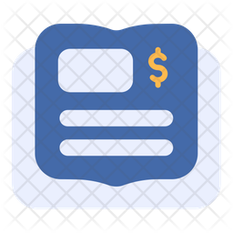 Invoice Receipt Icon - Download in Flat Style