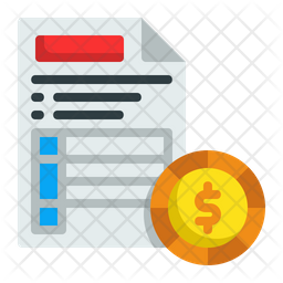 Invoice Receipt Icon - Download in Flat Style
