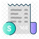 Invoice Receipt Financial Receipt Payment Receipt Icon