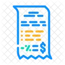 Invoice Receipt  Icon
