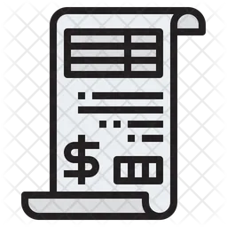 Invoice Receipt  Icon