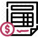 Invoice Billing Statement Icon