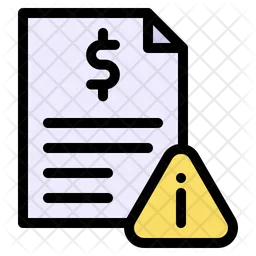 Invoice Warning  Icon