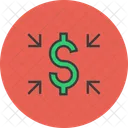 Inward Cash Flow Icon