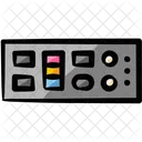 Input Output Back Panel Icon