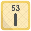 Iodine Periodic Table Chemists Icon