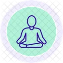 Ioga Exercicio Meditacao Ícone