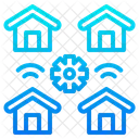 Iot Home Building Icon