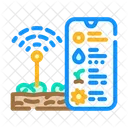 Iot Connected Farm Icon