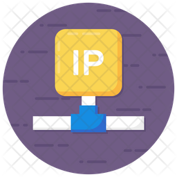 IP Icon - Download in Flat Style
