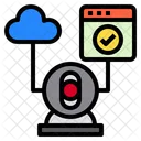 Web Cloud Ip Camera Icon