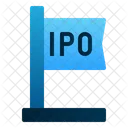 IPO 플래그 비즈니스 아이콘