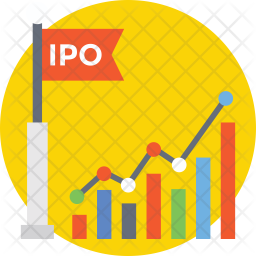 IPO Chart Icon - Download in Flat Style