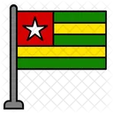 Togo Bandeira Do Pais Bandeira Ícone