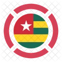 Togo Bandeira Ícone