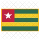 Togo Bandeira Pais Ícone