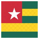 Togo Bandeira Ícone