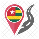 Togo Bandeira Ícone