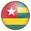 Togo Bandeira Ícone