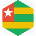 Togo Bandeira Mundo Ícone