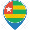 Togo Bandeira Mundo Ícone