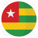 Togo Bandeira Pais Ícone