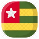 Togo Bandeira Pais Ícone