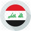 Irak Pais Bandera Icono