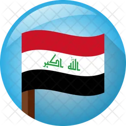 Irak Flag Icono