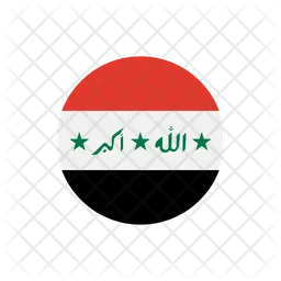 Irak Flag Icono