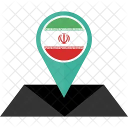 L'Iran Flag Icône