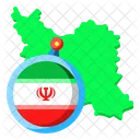 Iran Asia Map Icon