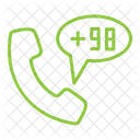 Iran Country Code Phone Icon