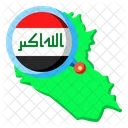 Iraq Asia Map Icon