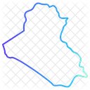 Iraq map  Icon