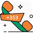 Ireland Country Code Phone Code Icon