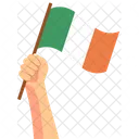 Ireland Hand Holding Nation Symbol Icon