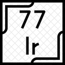 Iridio Tabla Periodica Quimica Icon