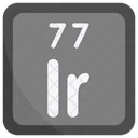 Iridium Periodic Table Chemists Icon