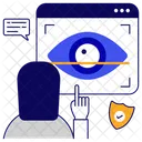 Iris Recognition Eye Tracking Focus Eye Icon