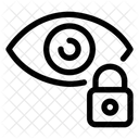 Verrouillage du scan de l'iris  Icône