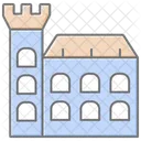Irish Castle Lineal Color Icon Icon