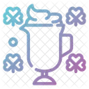 Irish Coffee Iced Coffee Beverage Icono