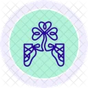 Irish Dancing Shoes Line Icon Icon